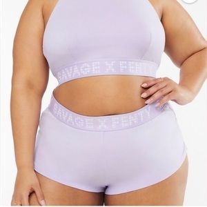 Set: High Neck Halter Bralette & Sleep Short